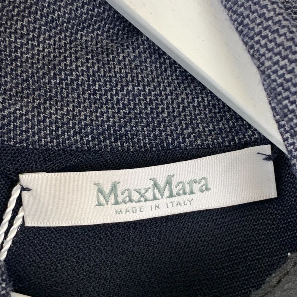 NWT MAXMARA Maniero Long Sleeve Wool Blend Jersey Dress Size 12 - Picture 8 of 10